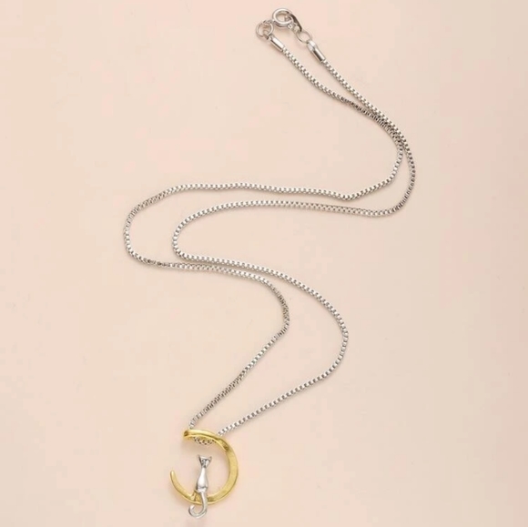 Moon Cat Necklace - Picture 2 of 6